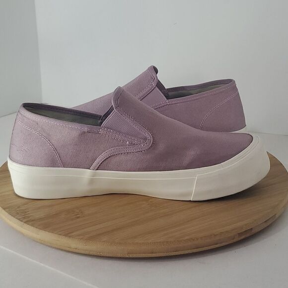 SeaVees Baja Slip on Platform Sneaker Iced Lavender Grossgrain Twill Women's 9.5 - Picture 8 of 11